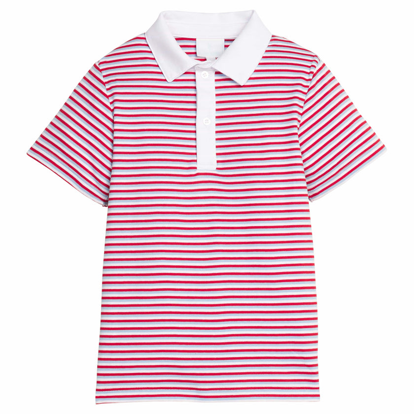 Short Sleeve Polo - Americana Stripe