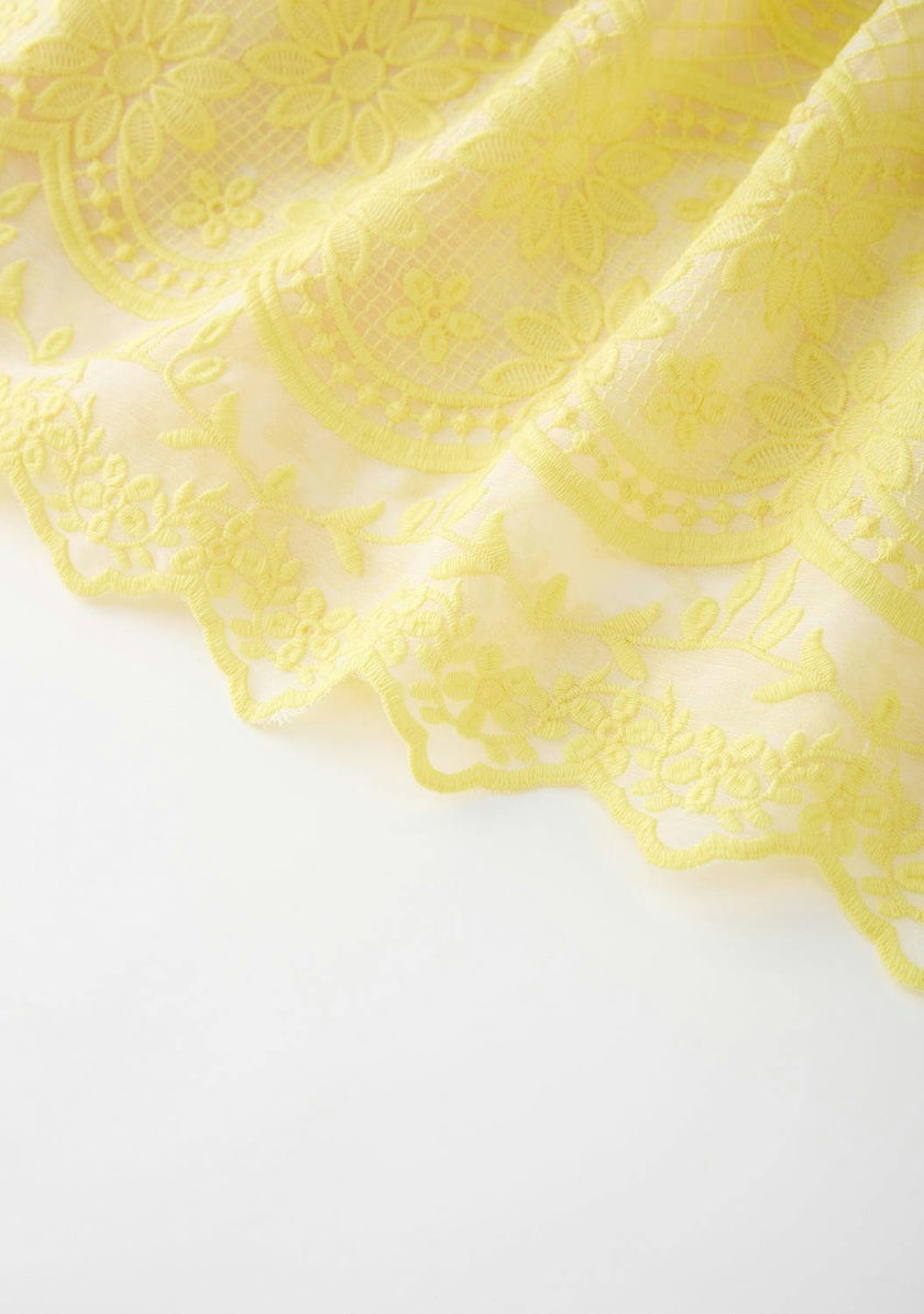 Kaia Lace Embroidered Maxi Dress