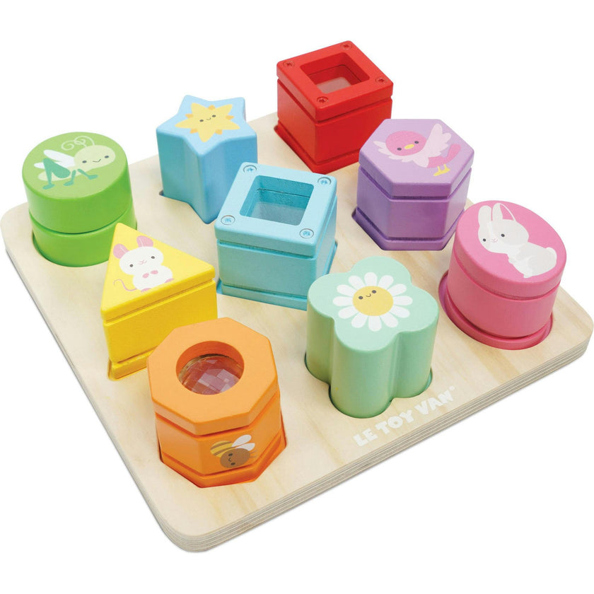 Rainbow Sensory Shape Sorter – Maisonette
