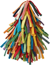 Handmade Hand Felted Wool Christmas Tree Topper - Multicolor Fringe Arcadia Home