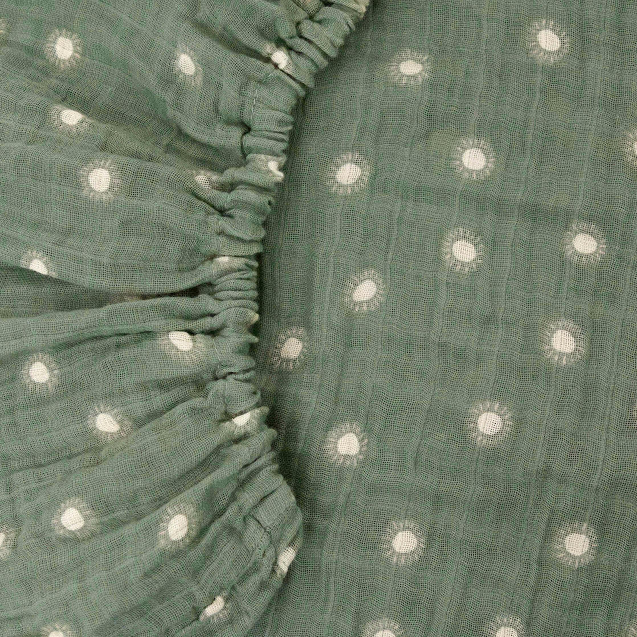 Organic Cotton Muslin Crib Sheet - Sage Suns