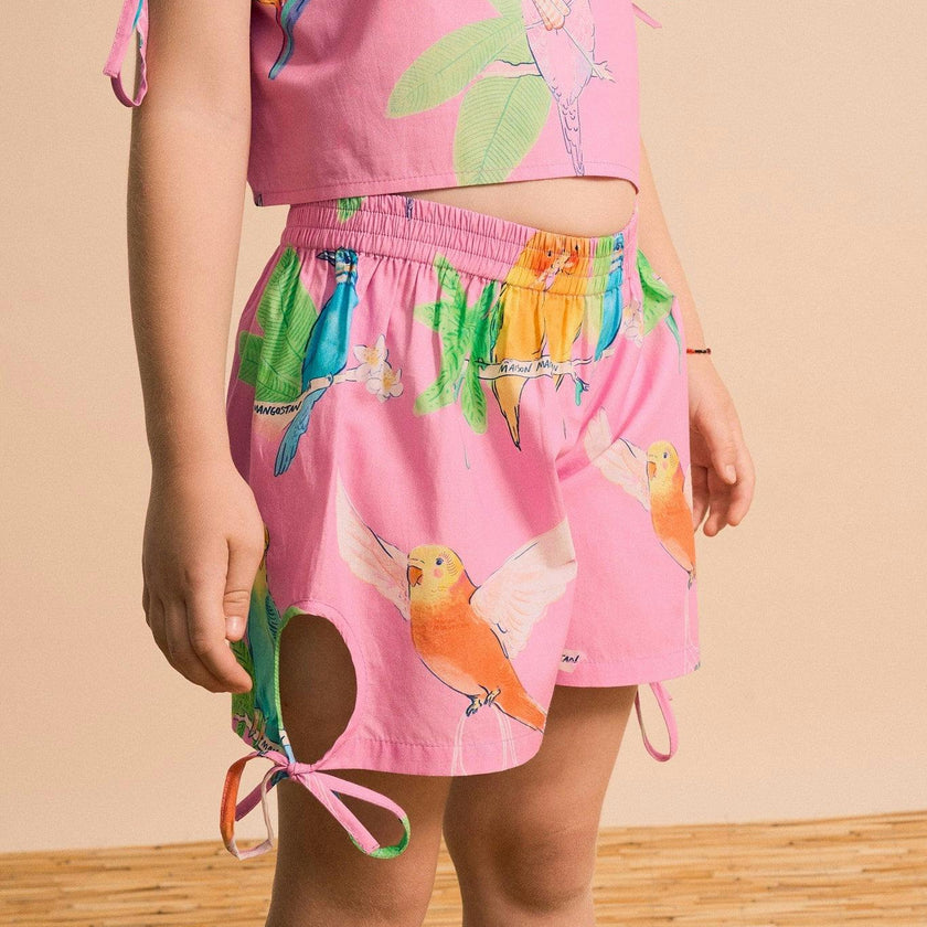 BIRDS SHORTS PINK