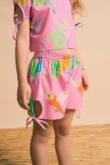 BIRDS SHORTS PINK