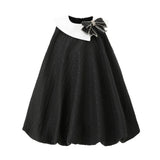 Black Stonelea Bow-Embellishment Dress