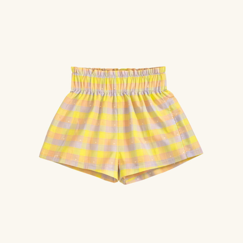 Day Short in Pastel Plaid