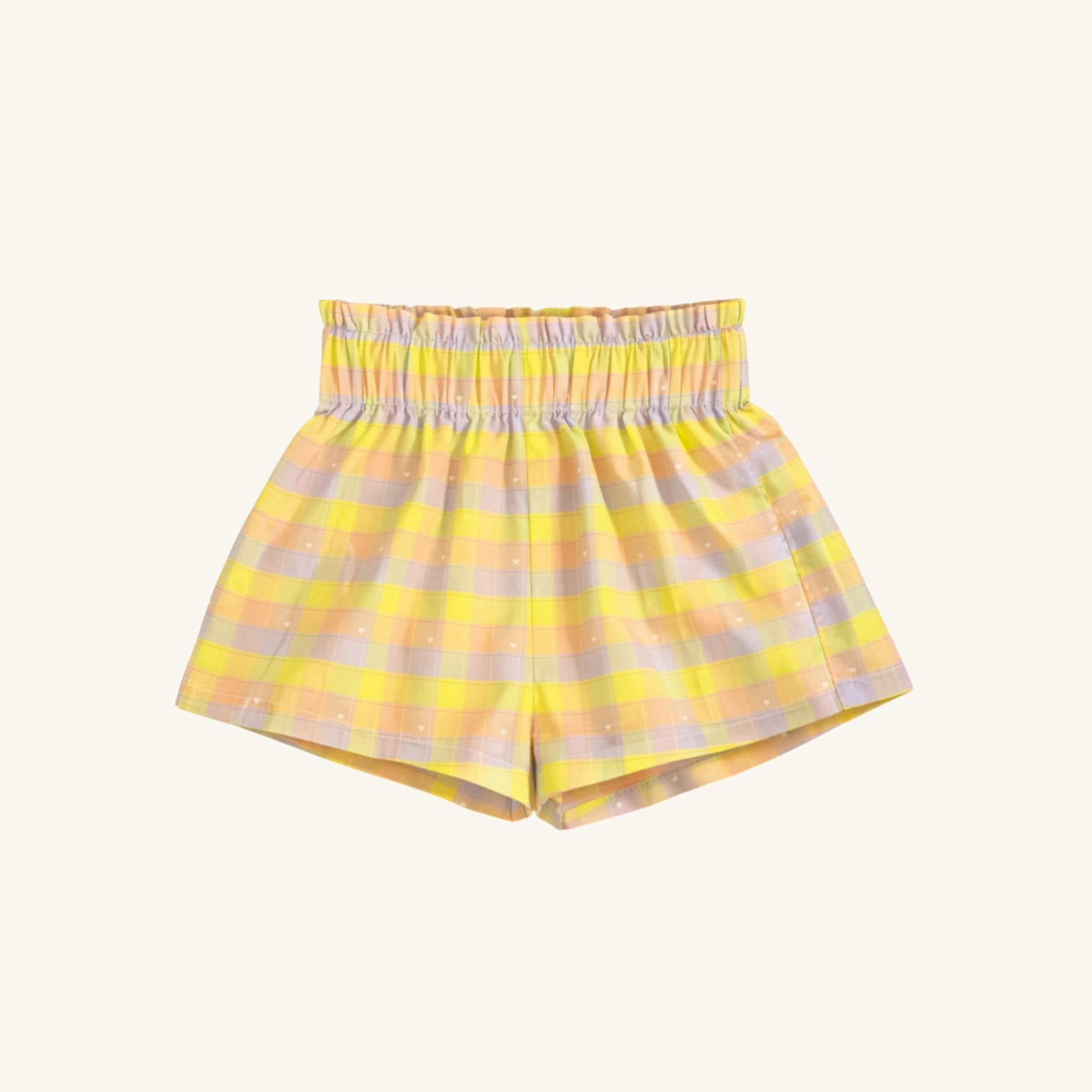 Day Short in Pastel Plaid
