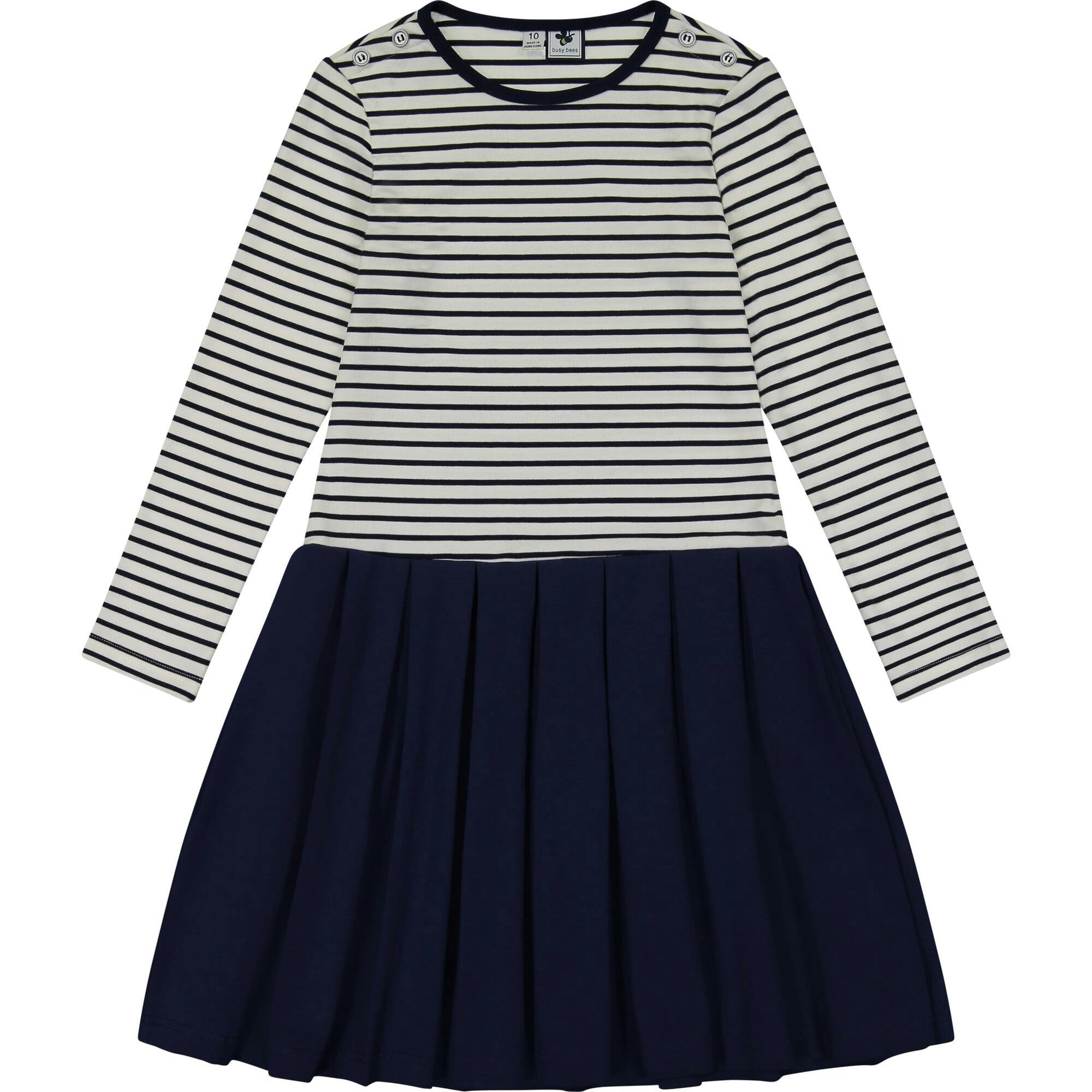 Francesca Dropwaist Dress, Stripes