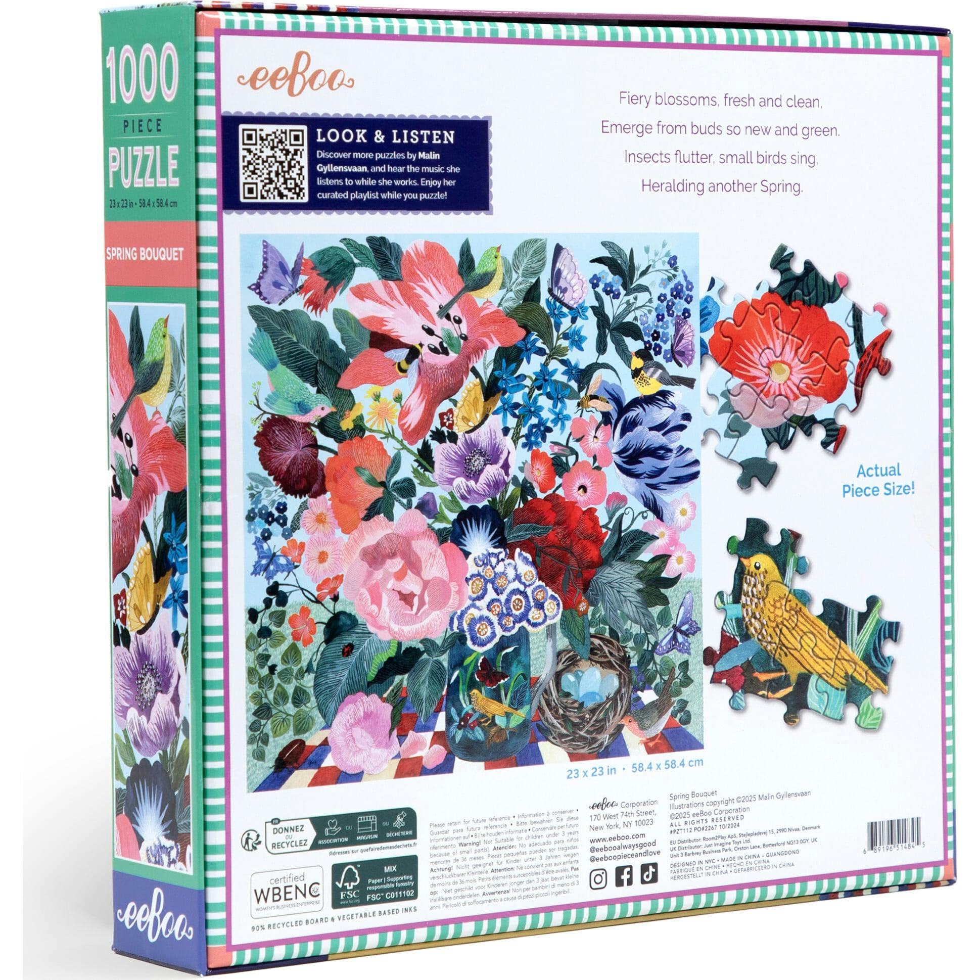 Piece&Love: Spring Bouquet - 1000 pc Puzzle