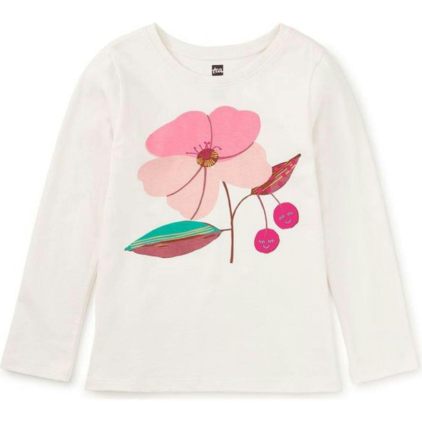 Cherry Blossom Graphic Tee, White