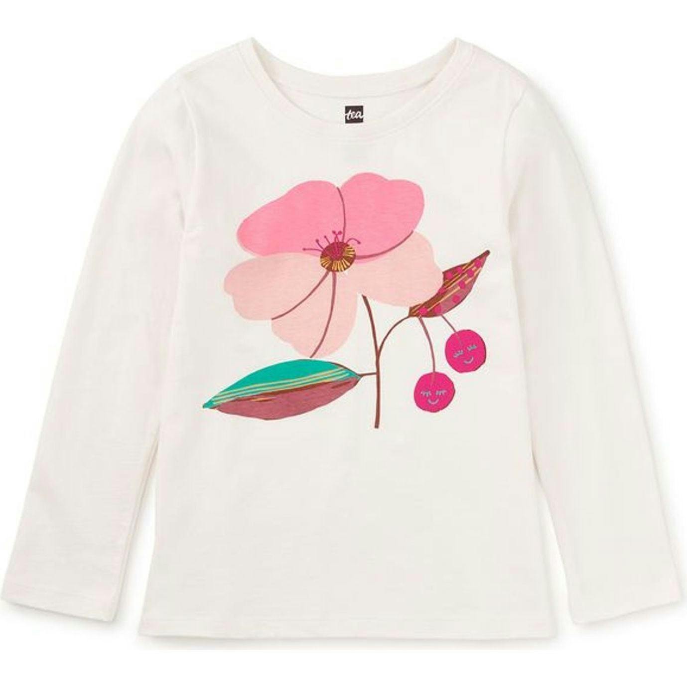 Cherry Blossom Graphic Tee, White