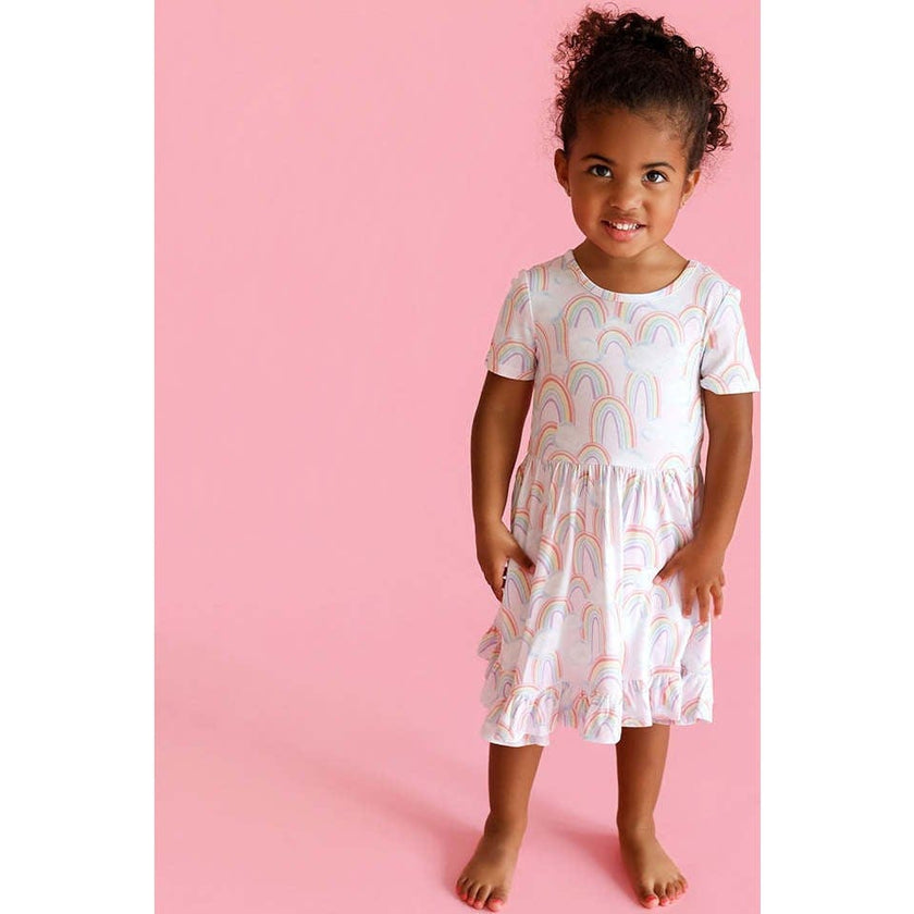 April Ruffled Twirl Dress