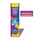Children's Magnetic Wooden Display Hanger Frames - Set of 4