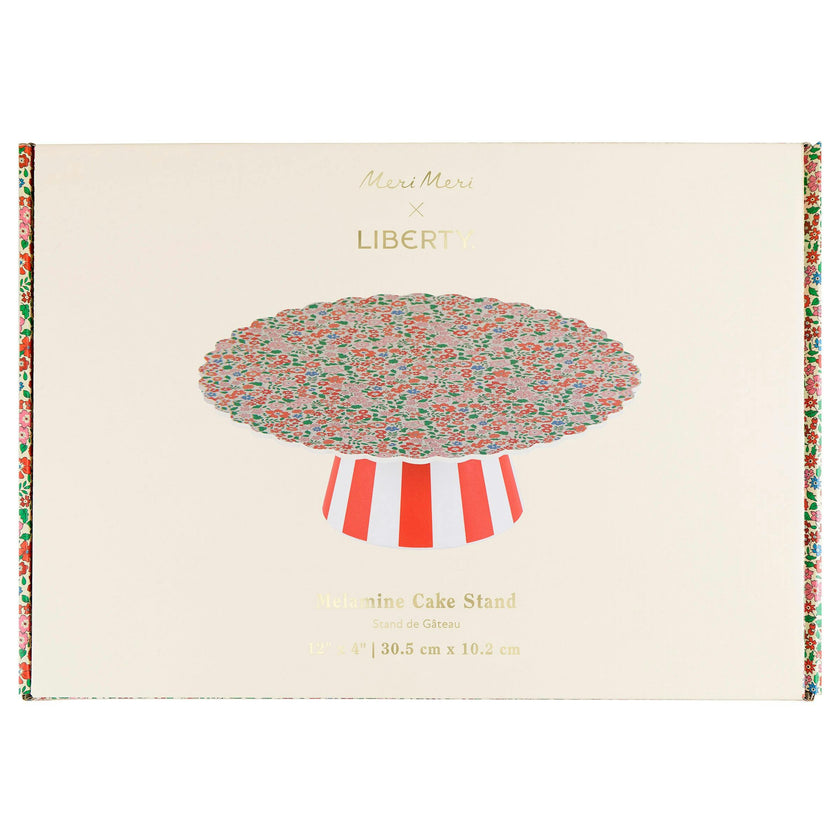 Meri Meri x Liberty Red Sweet Meadow Cake Stand