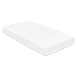 Crib Sheet in GOTS Certified Organic Brushed Cotton in Bright White