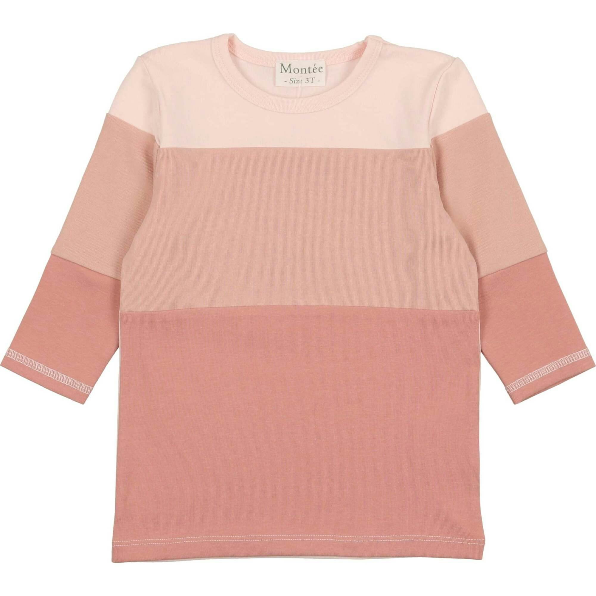 Rugby Stripe Color-Block Crew Neck Long Sleeve Shirt