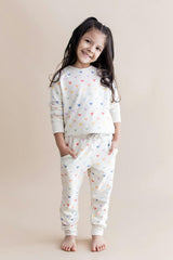 Long Sleeve Jogger Set in Pastel Mickey Mouse