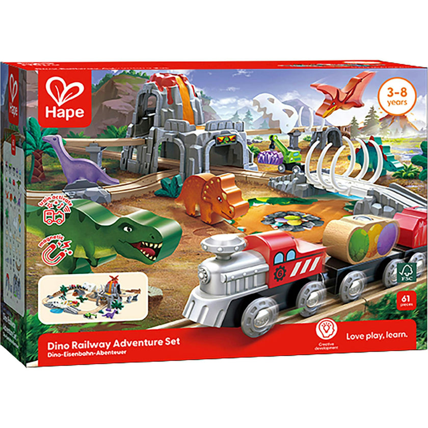 Hape: Railway Adventure Set - 61pc Train Playset