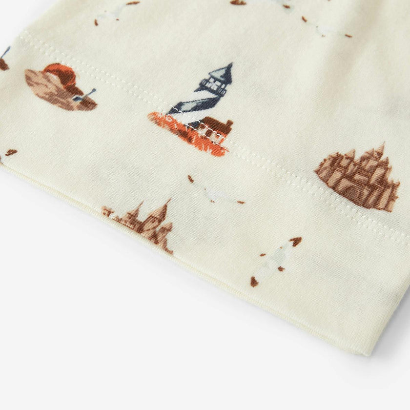 Sandcastle Organic Cotton Knotted Beanie Hat