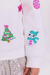Sweet Holiday Patch Sweatshirt