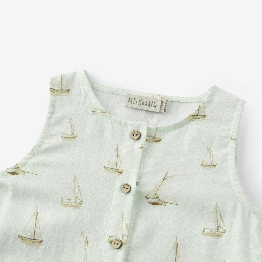 Sailboat Melody Tank Top Shortall