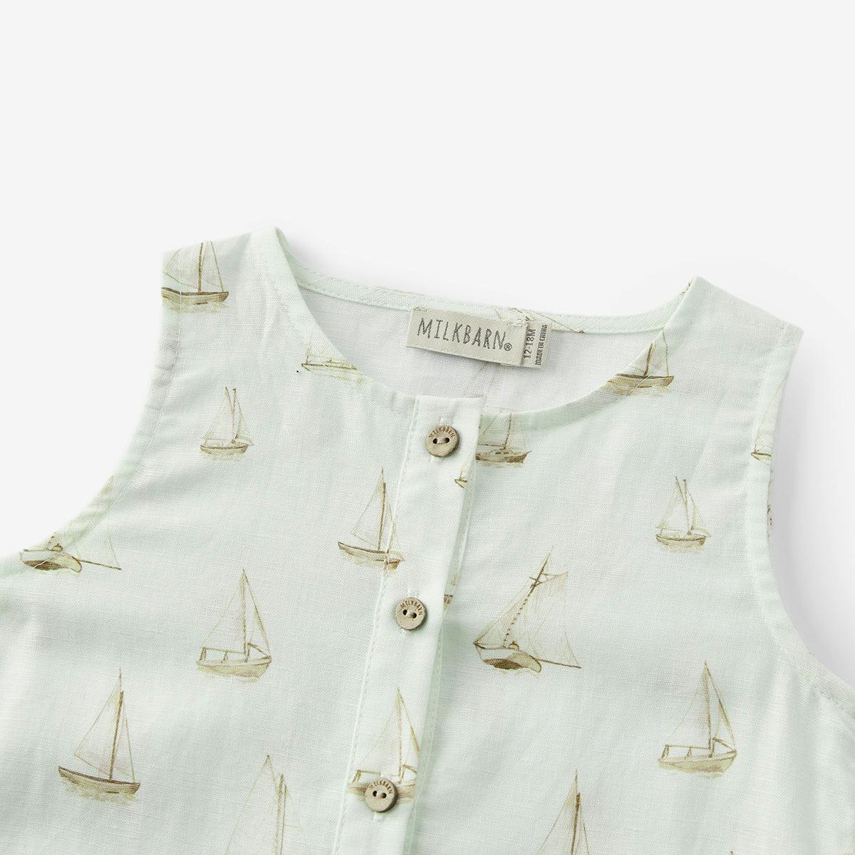 Sailboat Melody Tank Top Shortall