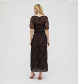 The Short Sleeve Dalia Nap Dress -  Chocolate