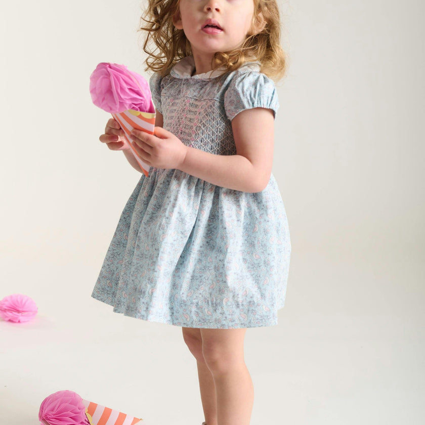 Hand-Smocked Baby Dress - Aderyn