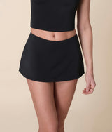 The Skirt Bikini Bottom - Flat - Black