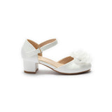 White Elara Flower Shoes