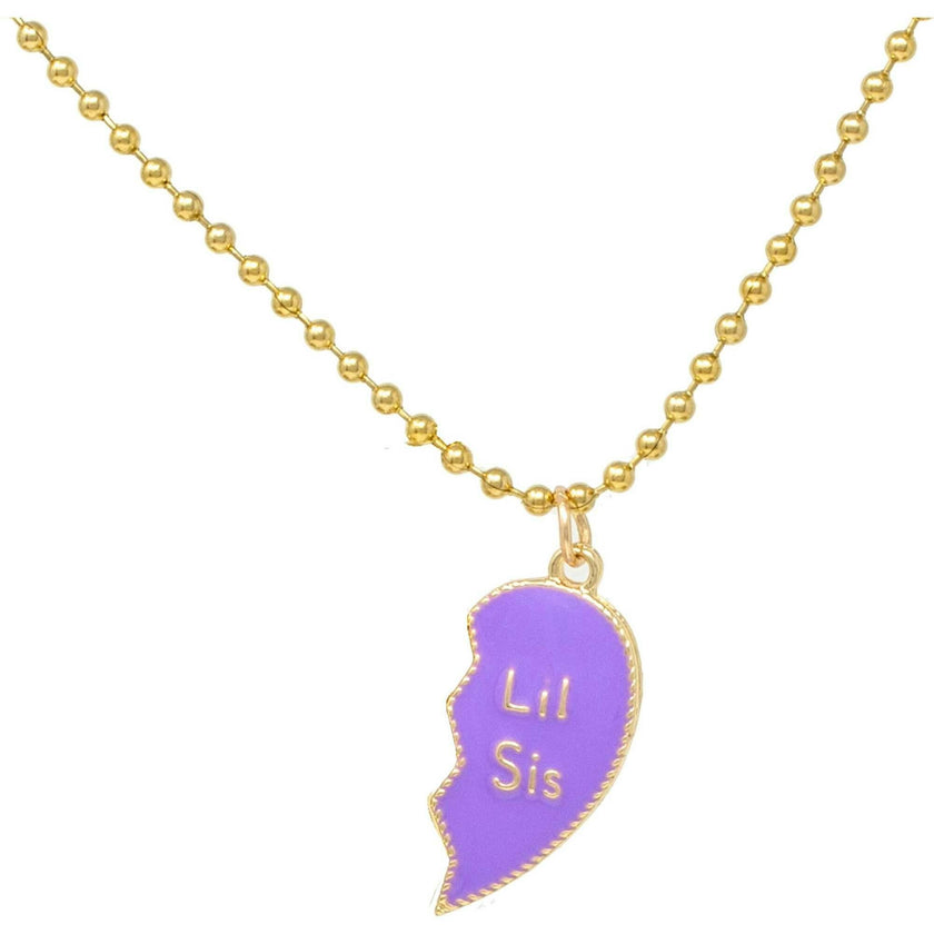 Big Sis & Lil Sis Magnetic Heart Necklace Set