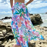 Women's Wrap Skirt - Puerto Viejo Print