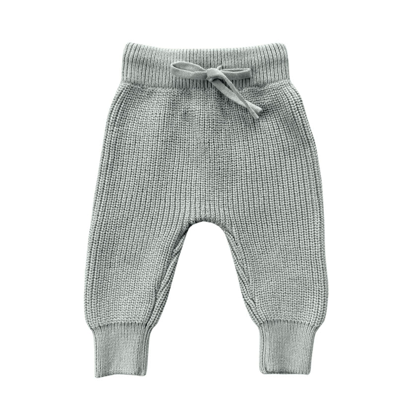 Boys Knit Pants in Sand