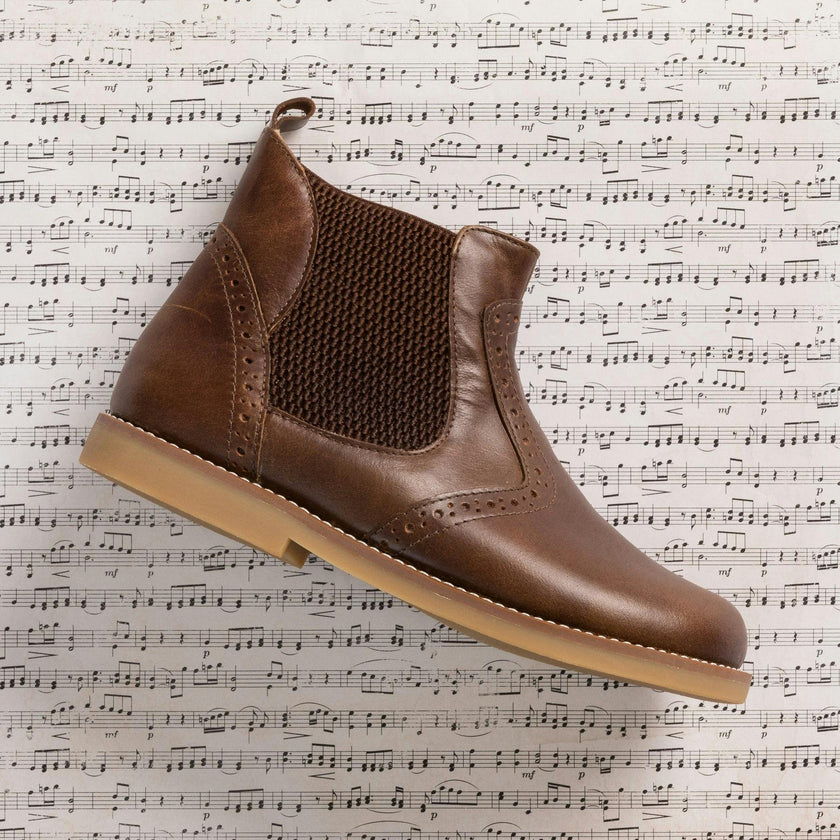 Leather Bootie | Apache Brown
