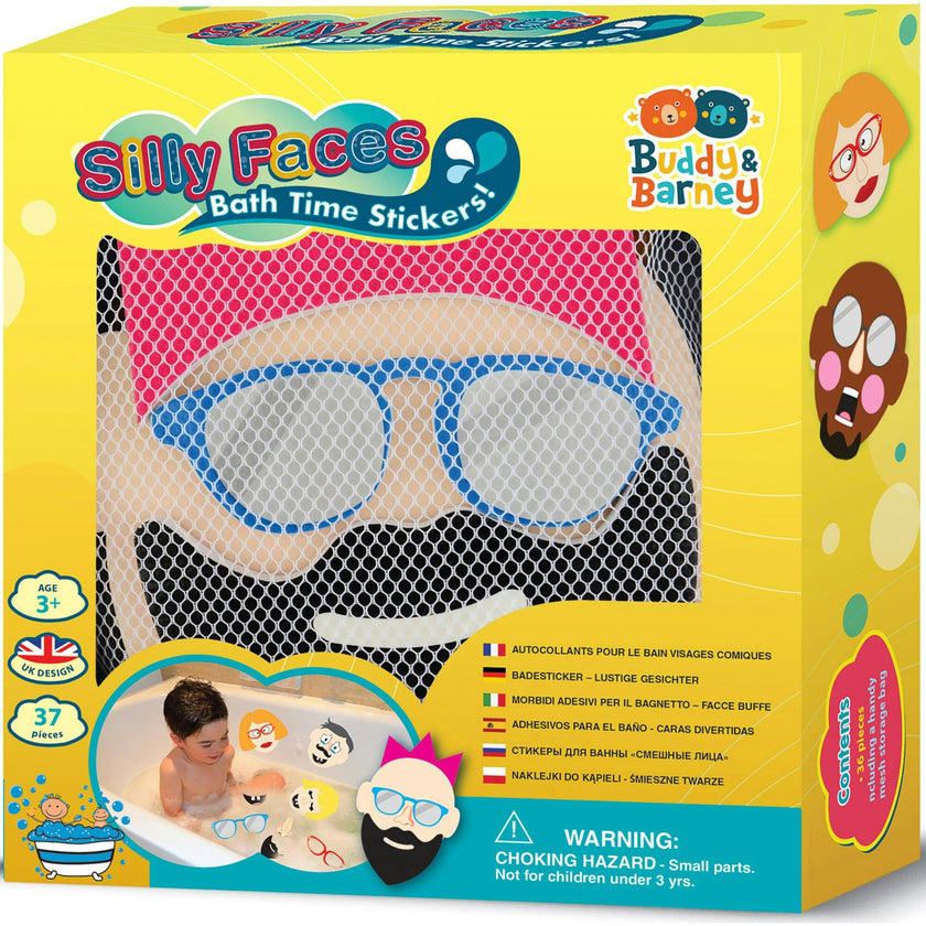 Buddy & Barney: Silly Faces Bath Time Stickers