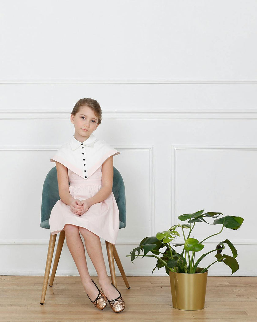 Stella dress (blush pink/ivory)