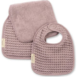 Reversible Bib + Burp Set Orchid