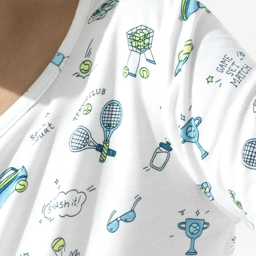 Tennis Bamboo Kids Pajamas