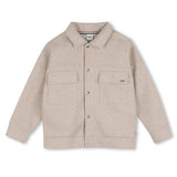 White Marl Mottled Flannel Jacket