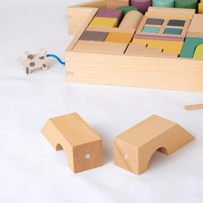 Tsumiki tidy toy block set house