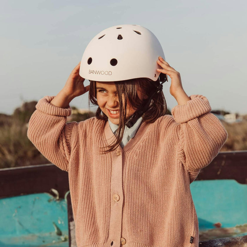 Banwood Classic Kids Bike Helmet — Matte Pink