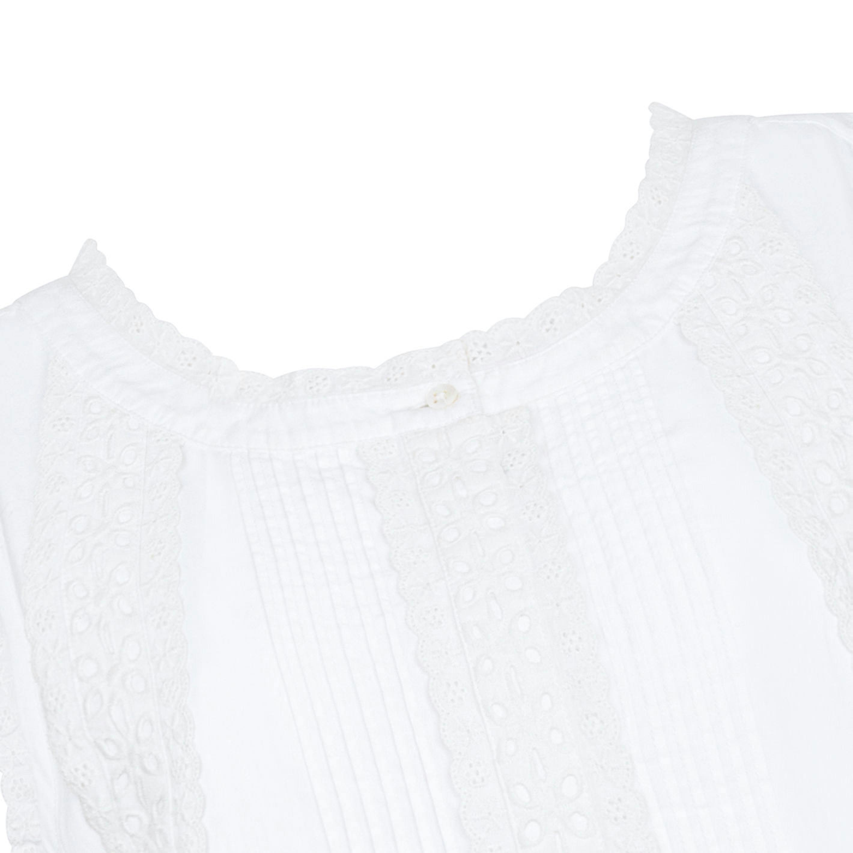 women's embroidered white dress
