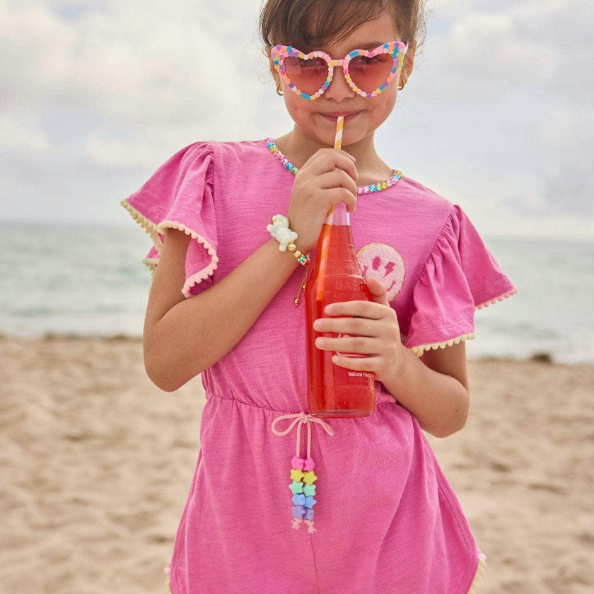 Pink Gems Emoji Romper