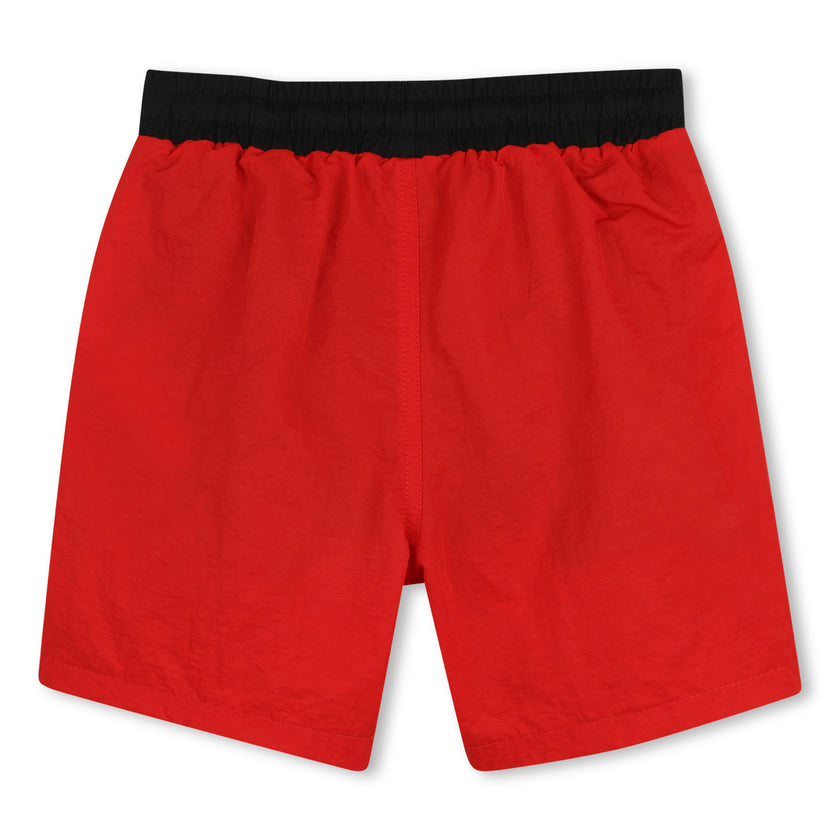 Boys Red Logo Swimshorts