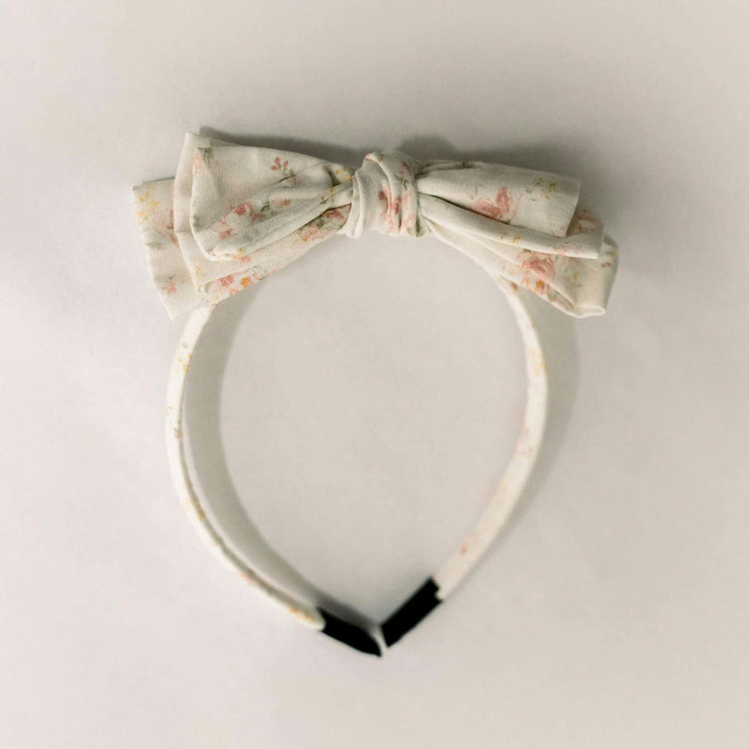 Three Little Bows Headband | Spring Petals