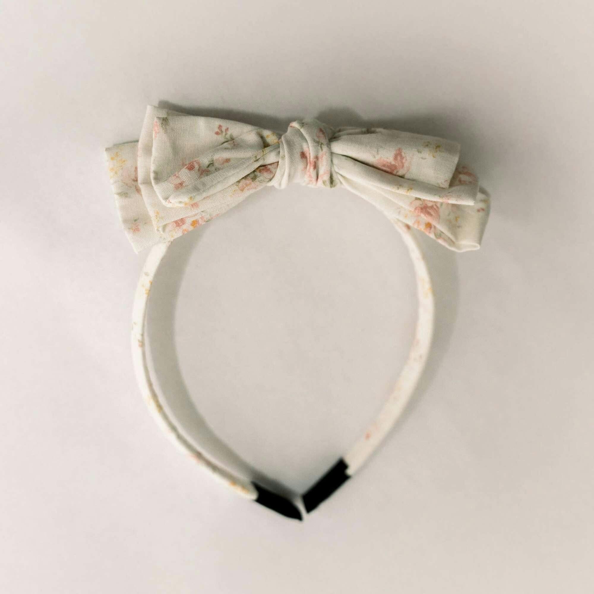 Three Little Bows Headband | Spring Petals