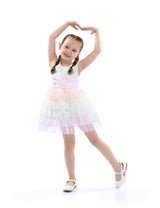 Purple Ruffle Layered Tulle Dress