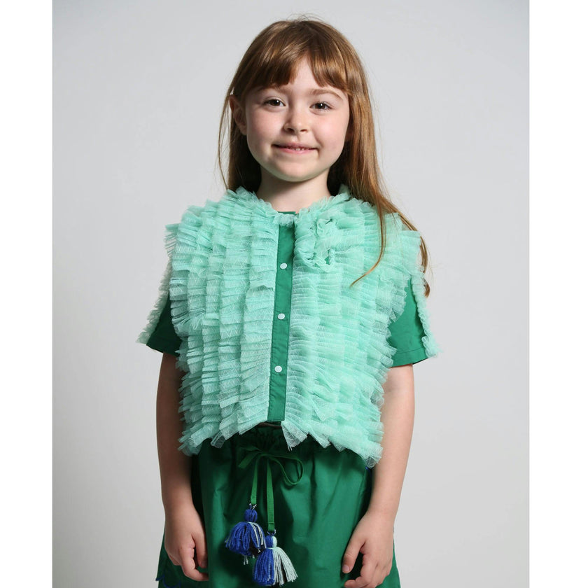 TOULA TIERED RUFFLE BLOUSE