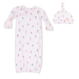 Petite Ballet - Kimono Gown & Ruffle Knotted Hat