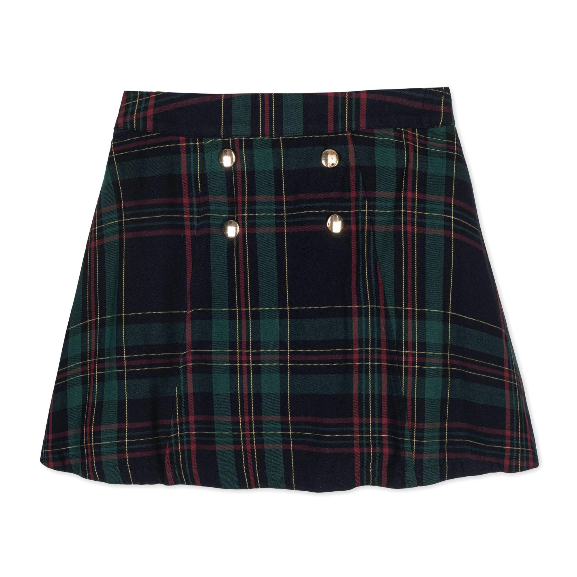 Organic Double Button Skirt