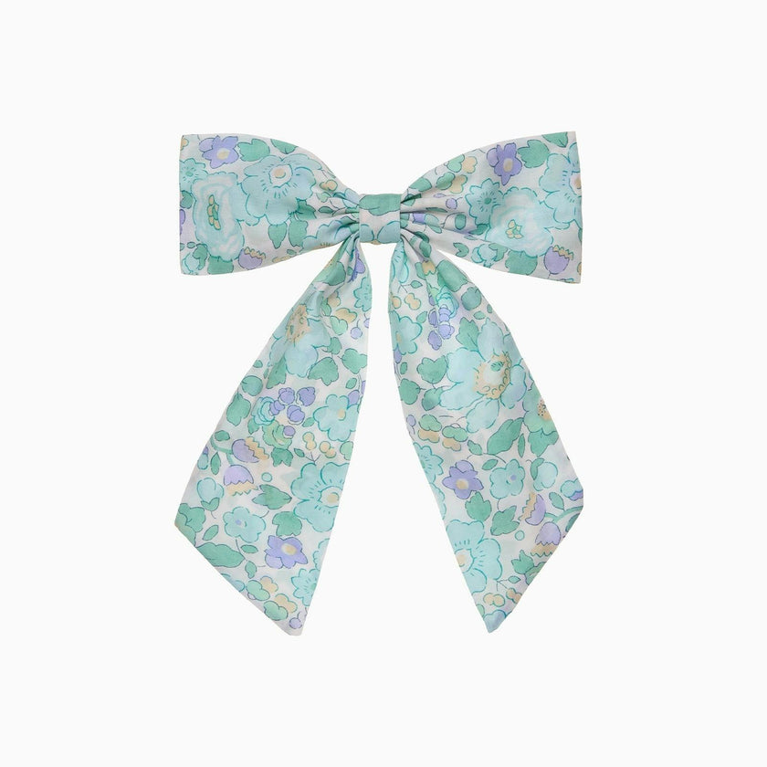 Extra Large Bow Hair Clip in Peppermint Betsy